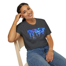 Load image into Gallery viewer, T-Shirt made from very soft materials, no side seams. Feels like bliss to wear! Many designs by Kerry Sandhu Art
