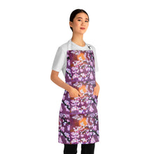 Load image into Gallery viewer, Apron - lightweight, silky finish 100% polyester, two front pockets. Many original artwork designs by Kerry Sandhu Art
