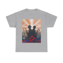Load image into Gallery viewer, Spirit of the A N Z A Cs - Unisex HEAVY COTTON TEE - by Kerry Sandhu Art
