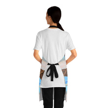Load image into Gallery viewer, Apron - lightweight, silky finish 100% polyester, two front pockets. Many original artwork designs by Kerry Sandhu Art
