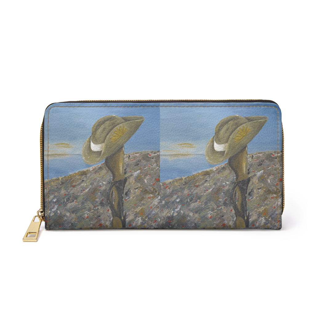 Pockets for cash, c/cards, coins, & more. Stylish faux leather, lots of original artworks by Kerry Sandhu Art to choose from