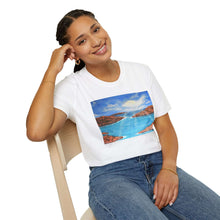 Load image into Gallery viewer, T-Shirt made from very soft materials, no side seams. Feels like bliss to wear! Many designs by Kerry Sandhu Art
