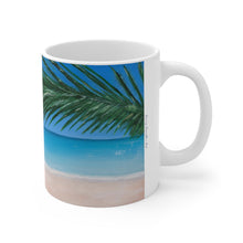 Load image into Gallery viewer, 11oz BPA, lead-free, microwave/dishwasher safe, white ceramic, vivid colours. Many original artworks by Kerry Sandhu Art
