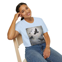 Load image into Gallery viewer, T-Shirt made from very soft materials, no side seams. Feels like bliss to wear! Many designs by Kerry Sandhu Art

