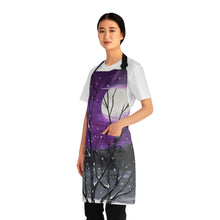 Load image into Gallery viewer, Apron - lightweight, silky finish 100% polyester, two front pockets. Many original artwork designs by Kerry Sandhu Art
