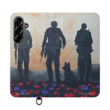 Load image into Gallery viewer, The Dust of Uruzgan (with Poppies) - PHONE CASE WALLET - by Kerry Sandhu Art
