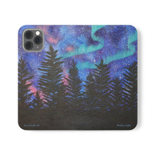 Load image into Gallery viewer, Northern Lights - PHONE CASE WALLET - by Kerry Sandhu Art
