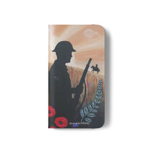 Load image into Gallery viewer, Spirit of the A N Z A Cs - PHONE CASE WALLET - by Kerry Sandhu Art
