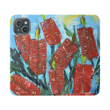 Load image into Gallery viewer, Rustic Bottle Brush - PHONE CASE WALLET - by Kerry Sandhu Art
