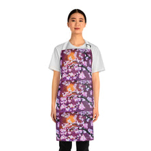 Load image into Gallery viewer, Apron - lightweight, silky finish 100% polyester, two front pockets. Many original artwork designs by Kerry Sandhu Art
