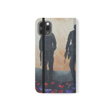 Load image into Gallery viewer, The Dust of Uruzgan (with Poppies) - PHONE CASE WALLET - by Kerry Sandhu Art
