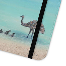 Load image into Gallery viewer, Surfin&#39; Bird - PHONE CASE WALLET for Samsung &amp; iPhones - by Kerry Sandhu Art
