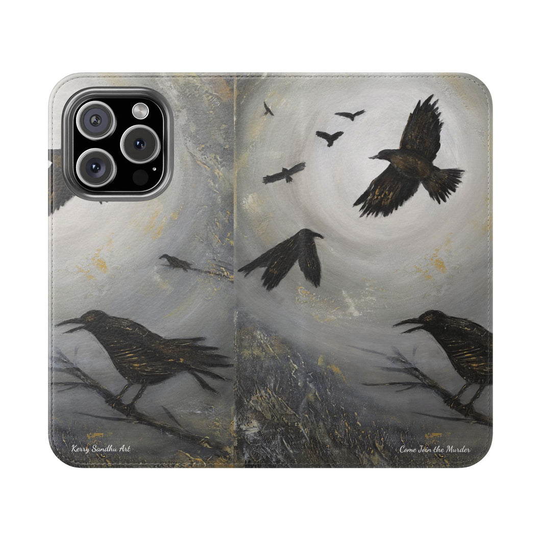 Come Join the Murder - PHONE CASE WALLET - by Kerry Sandhu Art