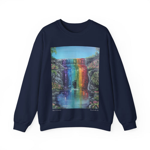 Sweatshirt 50/50 Cotton/Polyester, Medium-heavy fabric, Loose fit, true to size, Original art designs by Kerry Sandhu Art