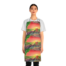 Load image into Gallery viewer, Apron - lightweight, silky finish 100% polyester, two front pockets. Many original artwork designs by Kerry Sandhu Art
