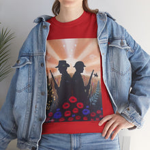 Load image into Gallery viewer, Spirit of the A N Z A Cs - Unisex HEAVY COTTON TEE - by Kerry Sandhu Art

