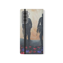Load image into Gallery viewer, The Dust of Uruzgan (with Poppies) - PHONE CASE WALLET - by Kerry Sandhu Art
