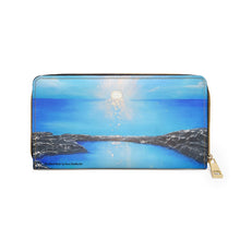 Load image into Gallery viewer, My island Home - ZIPPER WALLET - Designed from original artwork
