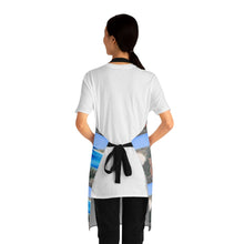 Load image into Gallery viewer, Apron - lightweight, silky finish 100% polyester, two front pockets. Many original artwork designs by Kerry Sandhu Art
