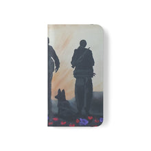 Load image into Gallery viewer, The Dust of Uruzgan (with Poppies) - PHONE CASE WALLET for Samsung &amp; iPhones - Designed from original Anzac Day artwork
