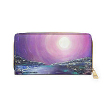 Load image into Gallery viewer, Pockets for cash, c/cards, coins, &amp; more. Stylish faux leather, lots of original artworks by Kerry Sandhu Art to choose from
