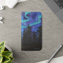 Load image into Gallery viewer, Northern Lights - PHONE CASE WALLET - by Kerry Sandhu Art
