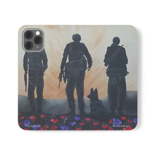 Load image into Gallery viewer, The Dust of Uruzgan (with Poppies) - PHONE CASE WALLET - by Kerry Sandhu Art
