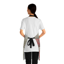 Load image into Gallery viewer, Apron - lightweight, silky finish 100% polyester, two front pockets. Many original artwork designs by Kerry Sandhu Art
