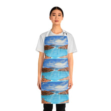 Load image into Gallery viewer, Apron - lightweight, silky finish 100% polyester, two front pockets. Many original artwork designs by Kerry Sandhu Art

