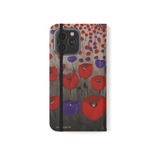 Load image into Gallery viewer, Benedictus (Poppies Only) - PHONE CASE WALLET - by Kerry Sandhu Art
