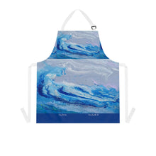 Load image into Gallery viewer, Apron - lightweight, silky finish 100% polyester, two front pockets. Many original artwork designs by Kerry Sandhu Art
