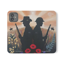 Load image into Gallery viewer, Spirit of the A N Z A Cs - PHONE CASE WALLET - by Kerry Sandhu Art
