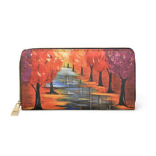 Load image into Gallery viewer, Autumn Leaves - ZIPPER WALLET - Designed from original artwork
