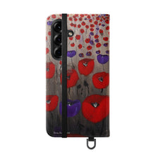 Load image into Gallery viewer, Benedictus (Poppies Only) - PHONE CASE WALLET - by Kerry Sandhu Art
