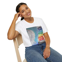 Load image into Gallery viewer, T-Shirt made from very soft materials, no side seams. Feels like bliss to wear! Many designs by Kerry Sandhu Art
