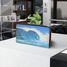 Load image into Gallery viewer, Pockets for cash, c/cards, coins, &amp; more. Stylish faux leather, lots of original artworks by Kerry Sandhu Art to choose from
