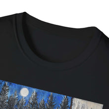 Load image into Gallery viewer, T-Shirt made from very soft materials, no side seams. Feels like bliss to wear! Many designs by Kerry Sandhu Art
