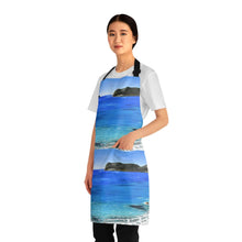 Load image into Gallery viewer, Apron - lightweight, silky finish 100% polyester, two front pockets. Many original artwork designs by Kerry Sandhu Art
