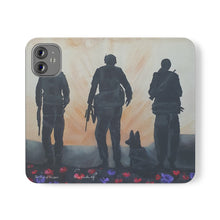 Load image into Gallery viewer, The Dust of Uruzgan (with Poppies) - PHONE CASE WALLET for Samsung &amp; iPhones - Designed from original Anzac Day artwork
