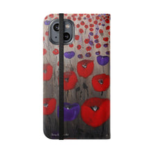 Load image into Gallery viewer, Benedictus (Poppies Only) - PHONE CASE WALLET - by Kerry Sandhu Art
