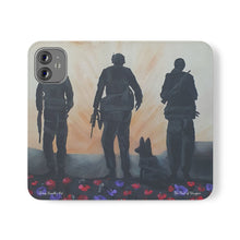 Load image into Gallery viewer, The Dust of Uruzgan (with Poppies) - PHONE CASE WALLET - by Kerry Sandhu Art

