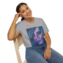 Load image into Gallery viewer, T-Shirt made from very soft materials, no side seams. Feels like bliss to wear! Many designs by Kerry Sandhu Art
