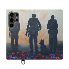 Load image into Gallery viewer, The Dust of Uruzgan (with Poppies) - PHONE CASE WALLET - by Kerry Sandhu Art
