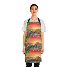 Load image into Gallery viewer, Apron - lightweight, silky finish 100% polyester, two front pockets. Many original artwork designs by Kerry Sandhu Art
