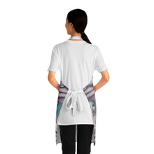 Load image into Gallery viewer, Apron - lightweight, silky finish 100% polyester, two front pockets. Many original artwork designs by Kerry Sandhu Art
