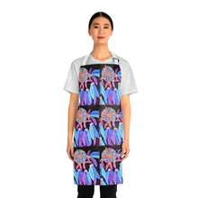 Load image into Gallery viewer, Apron - lightweight, silky finish 100% polyester, two front pockets. Many original artwork designs by Kerry Sandhu Art
