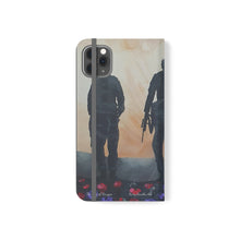 Load image into Gallery viewer, The Dust of Uruzgan (with Poppies) - PHONE CASE WALLET for Samsung &amp; iPhones - Designed from original Anzac Day artwork
