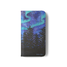 Load image into Gallery viewer, Northern Lights - PHONE CASE WALLET - by Kerry Sandhu Art
