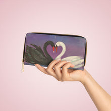 Load image into Gallery viewer, Pockets for cash, c/cards, coins, &amp; more. Stylish faux leather, lots of original artworks by Kerry Sandhu Art to choose from

