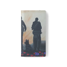 Load image into Gallery viewer, The Dust of Uruzgan (with Poppies) - PHONE CASE WALLET for Samsung &amp; iPhones - Designed from original Anzac Day artwork
